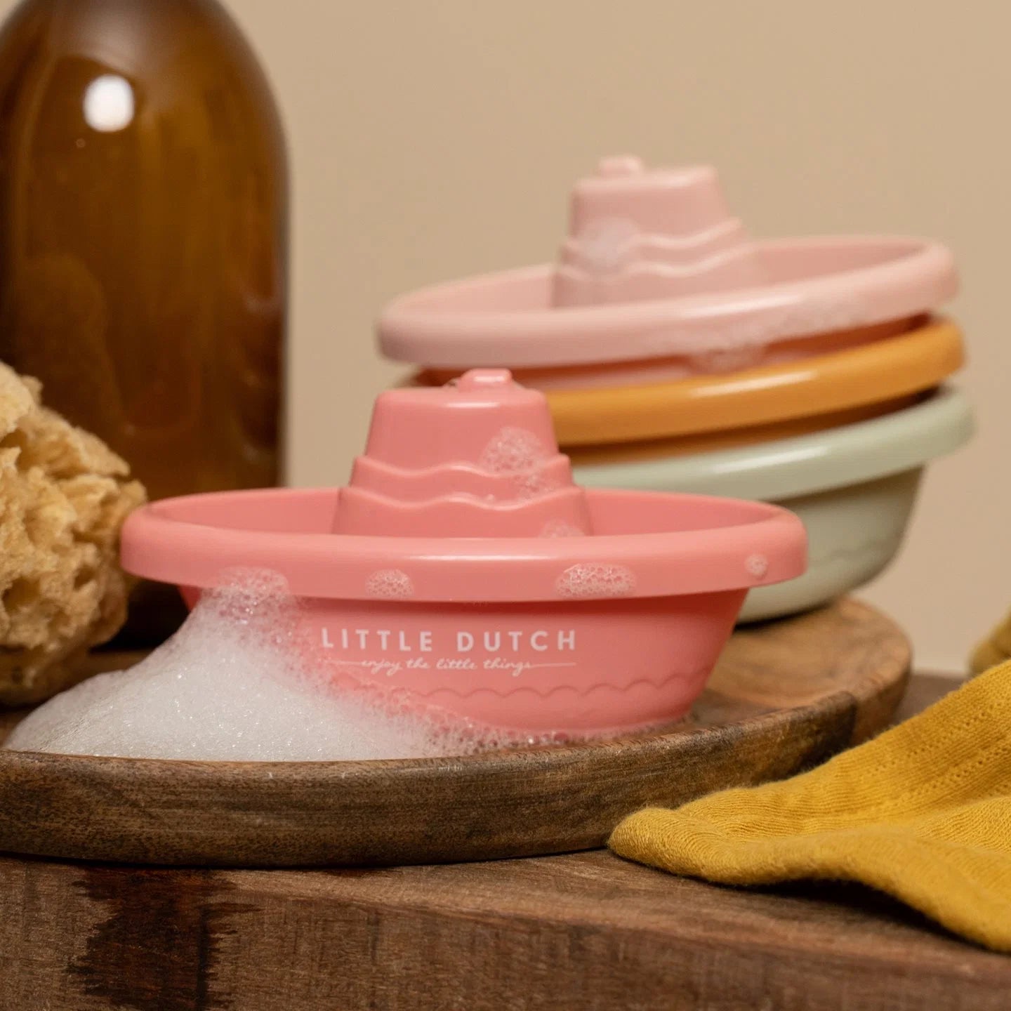 Little Dutch -Barchette  da bagno Impilabili -Rosa