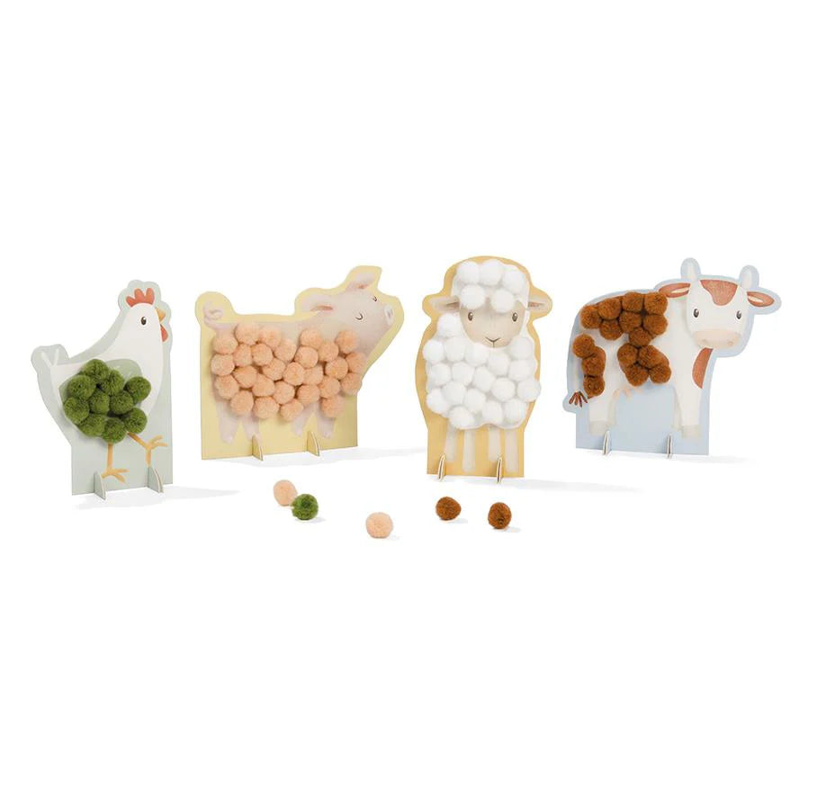 Little Dutch - Set di bricolage Pom-pom Little Farm
