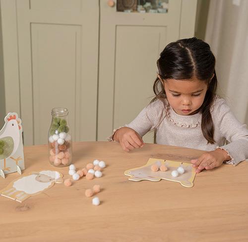 Little Dutch - Set di bricolage Pom-pom Little Farm