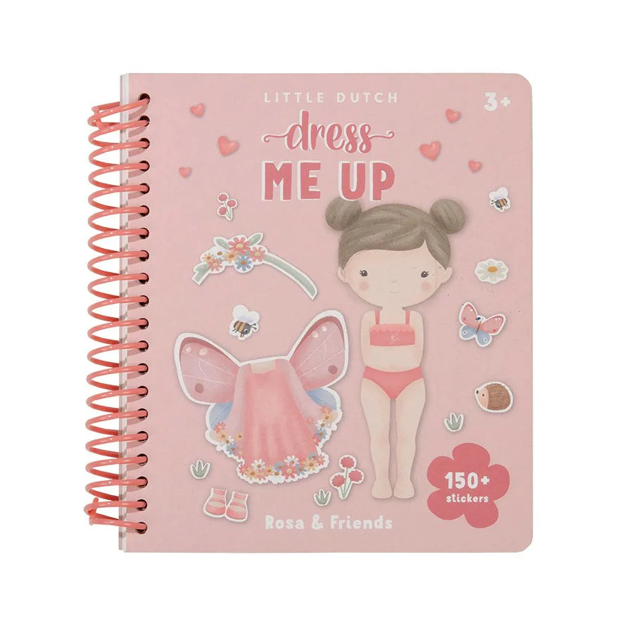 Little Dutch - Libro di travestimenti e adesivi - Rosa & Friends