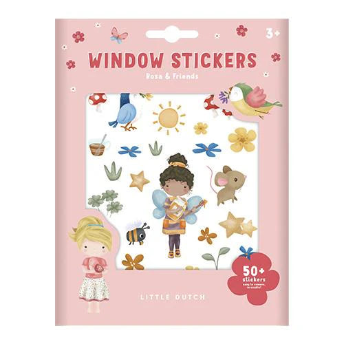 Little Dutch - Adesivi per finestre Rosa & Friends