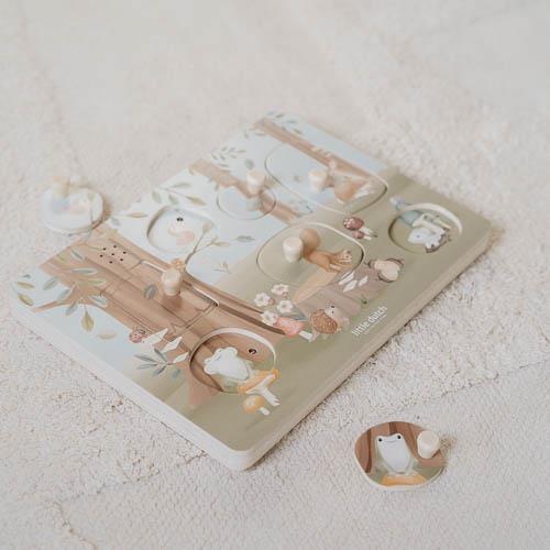 Little Dutch - Puzzle Sonoro In Legno Amici Della Foresta