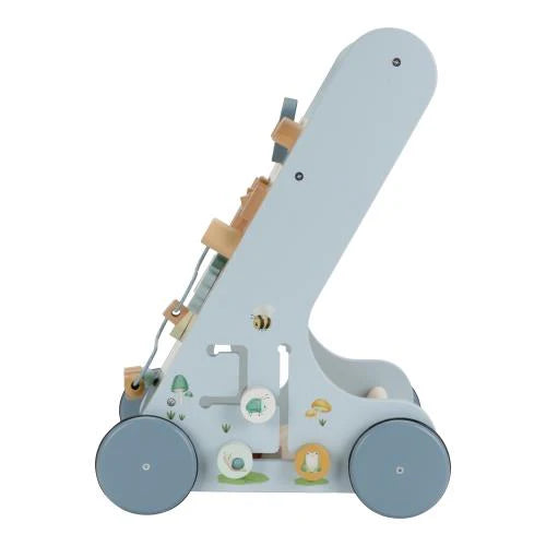 Little Dutch - Carrellino Primi Passi  Blu Amici Della Foresta