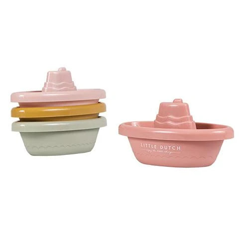 Little Dutch -Barchette  da bagno Impilabili -Rosa