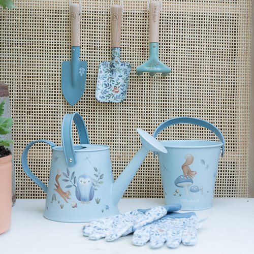 Little Dutch - Attrezzi da giardino - Blu - Amici della foresta
