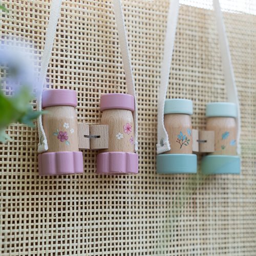 Little Dutch -Binocolo in legno - Blu - Amici della foresta