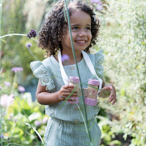 Little Dutch -Binocolo in legno - Rosa - Giardino delle fate