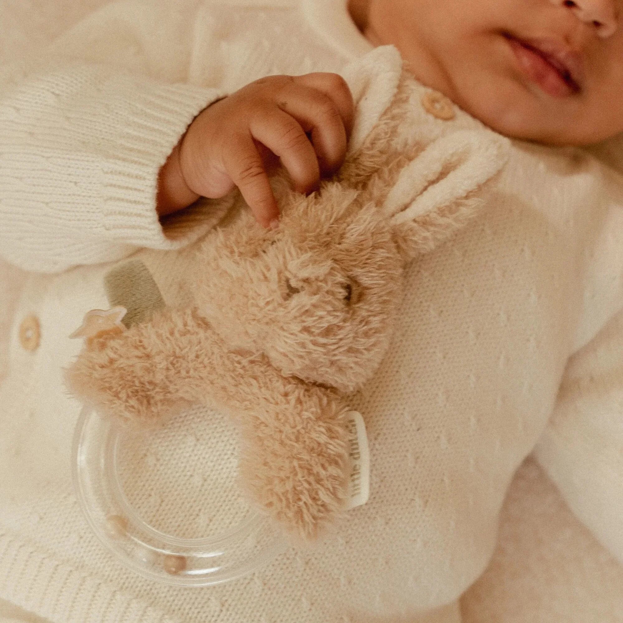 Little Dutch - Sonaglio a cerchio - Beige Conigietto