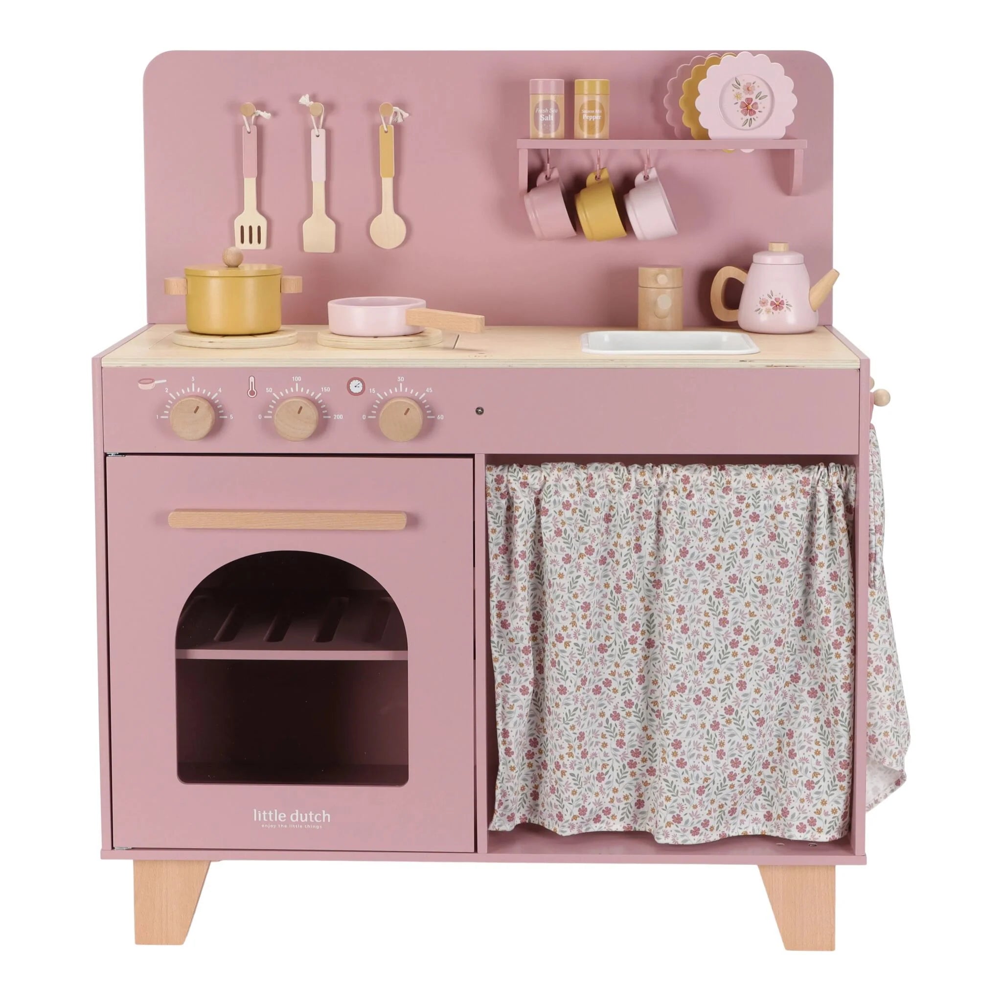 Little Dutch - Cucina giocattolo in legno - Rosa - Essentials