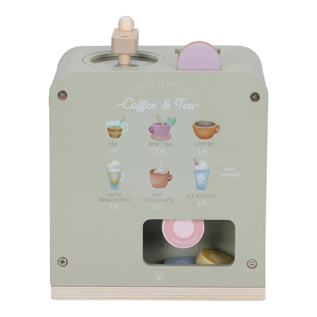 Little Dutch - Macchinetta Del Caffè In Legno -Verde Essentials