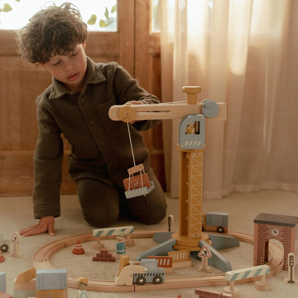 Little Dutch - Set Gru Con Binario Del Trenino