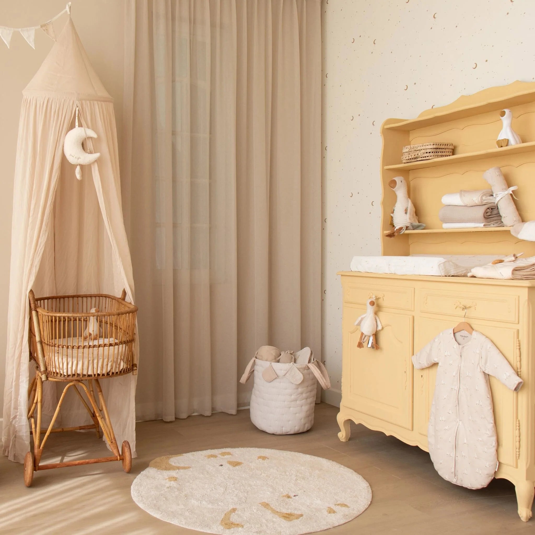 Little Dutch -Cestino Portaoggetti Grande - Beige