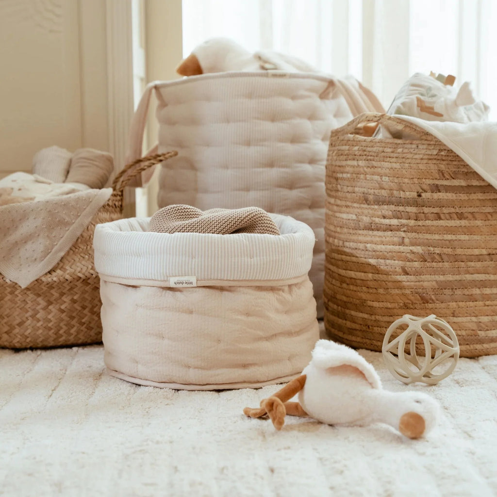 Little Dutch -Cestino Portaoggetti Grande - Beige