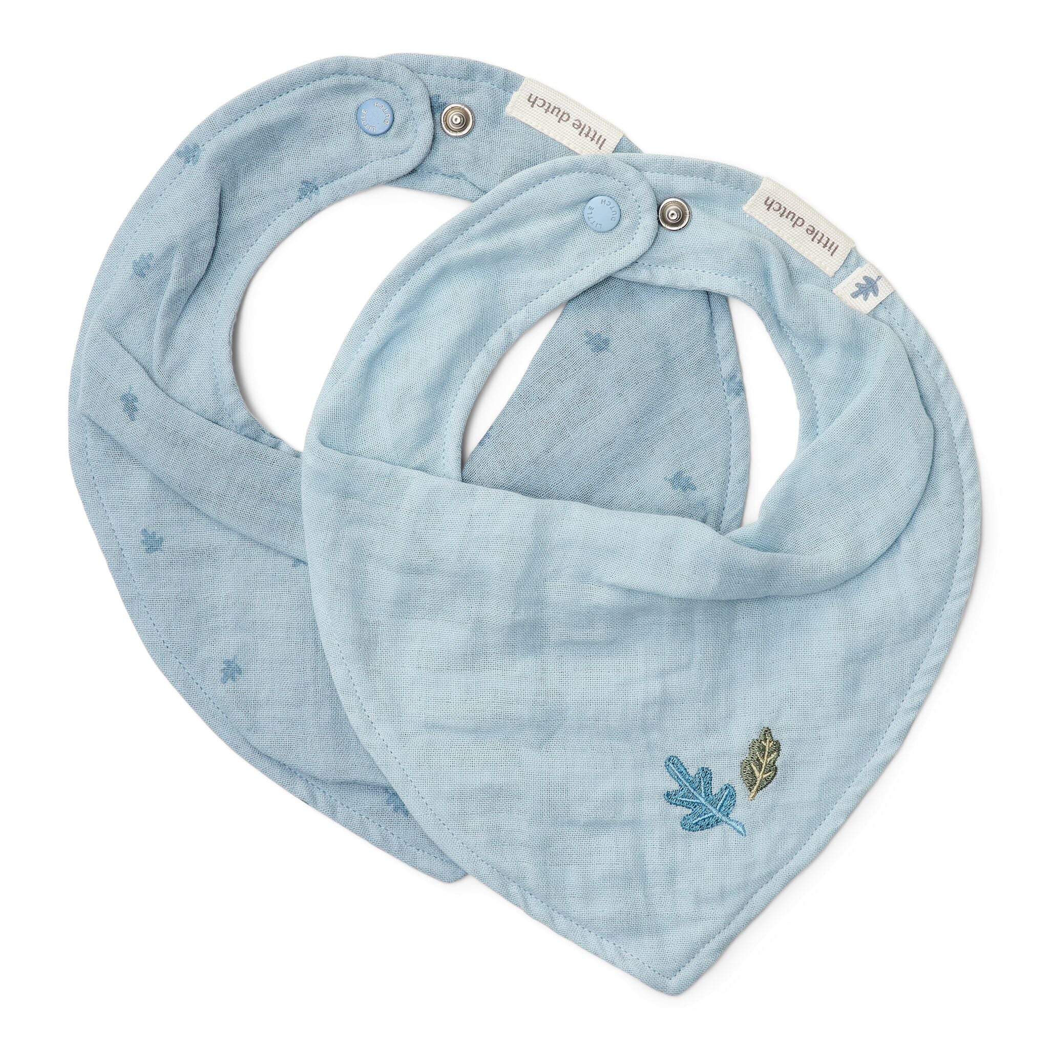 Little Dutch-Bavaglino bandana confezione da 2 -Blu