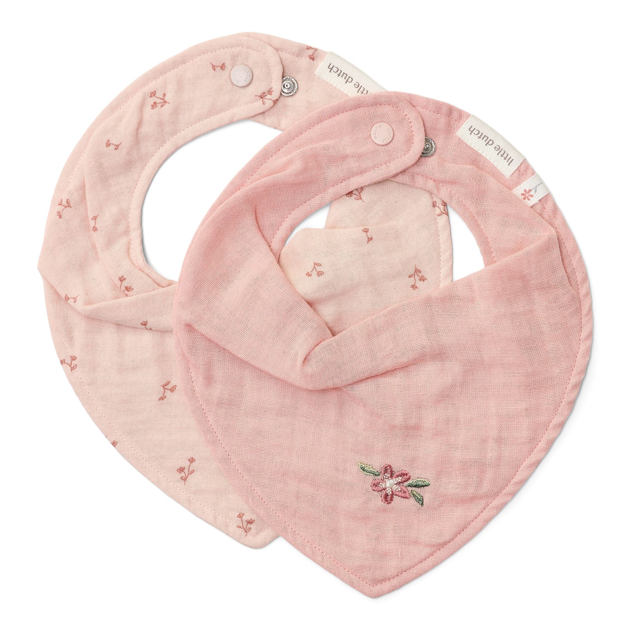 Little Dutch-Bavaglino bandana confezione da 2 - Rosa -