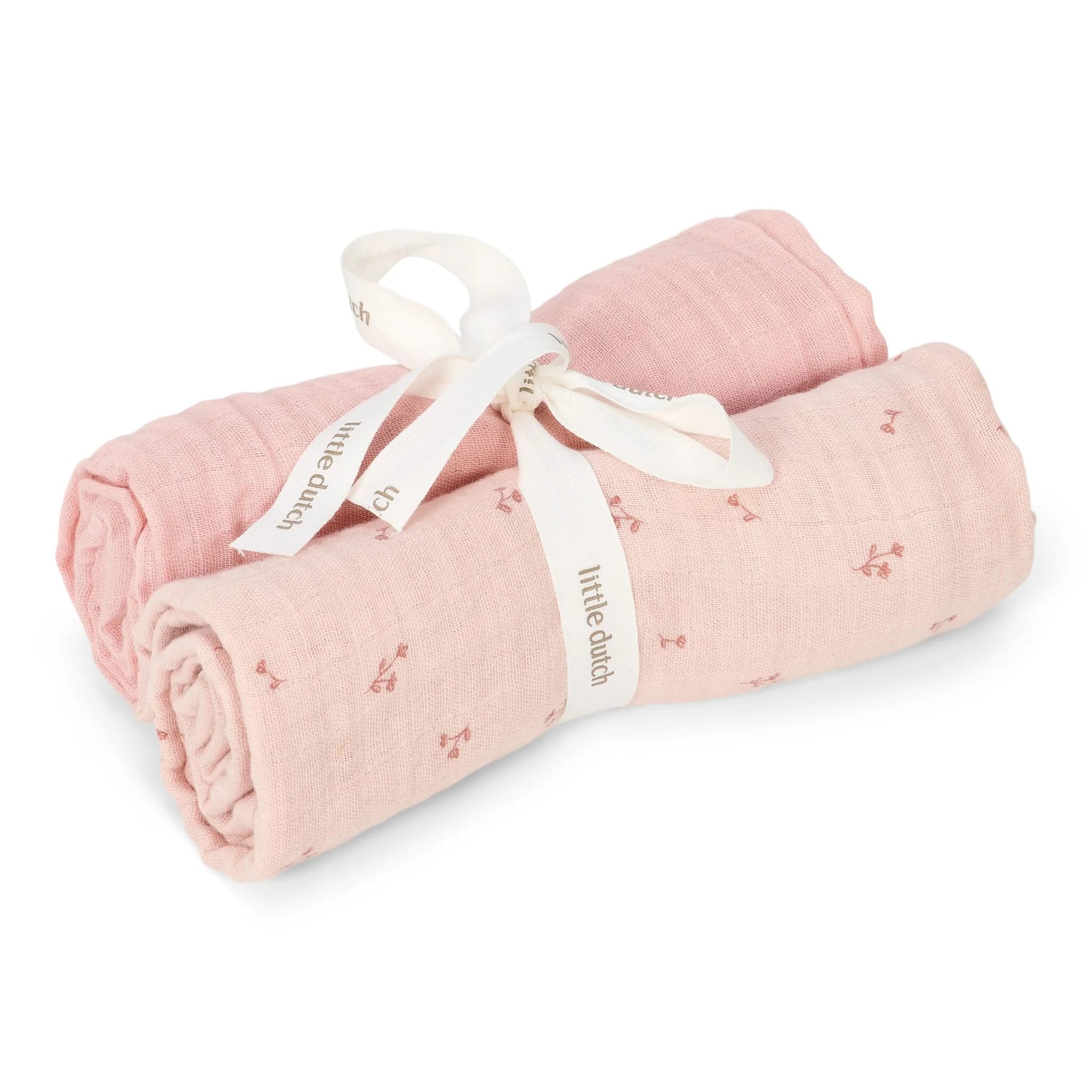 Little Dutch-Coppia di Mussola 70x70 Rosa