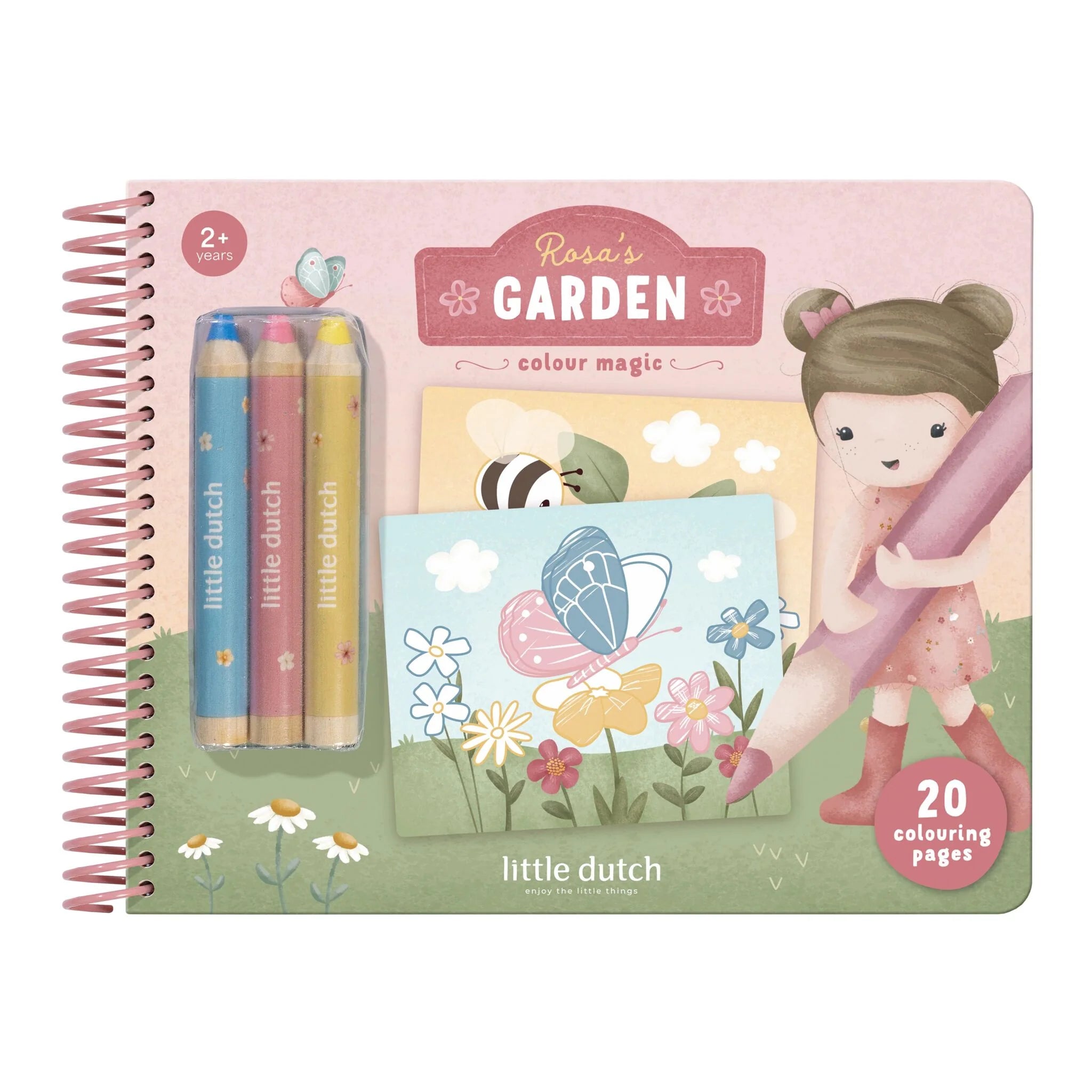Little Dutch - Album Da Colorare Magico  Rosa