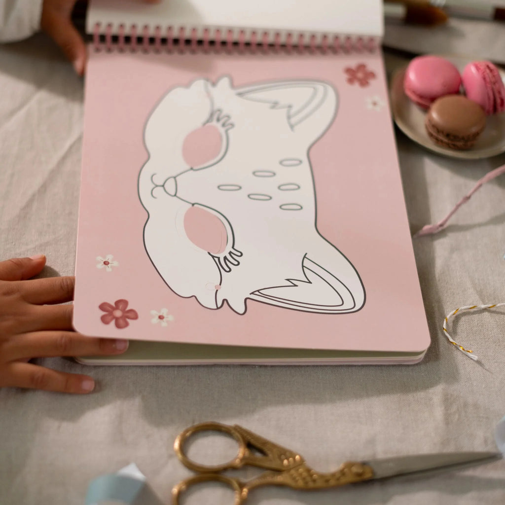 Little Dutch - Album Da Colorare E Ritagliare Con Forbici -Rosa