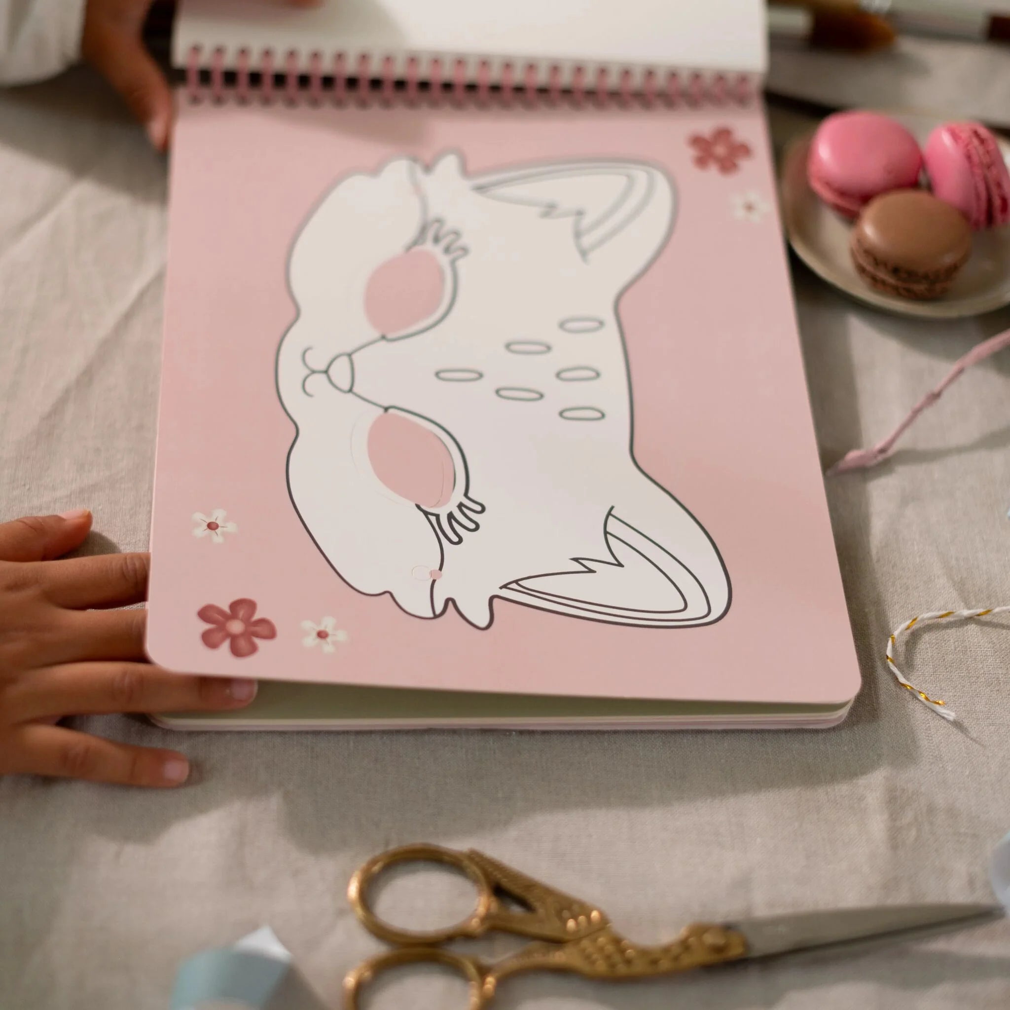 Little Dutch - Album Da Colorare E Ritagliare Con Forbici -Rosa