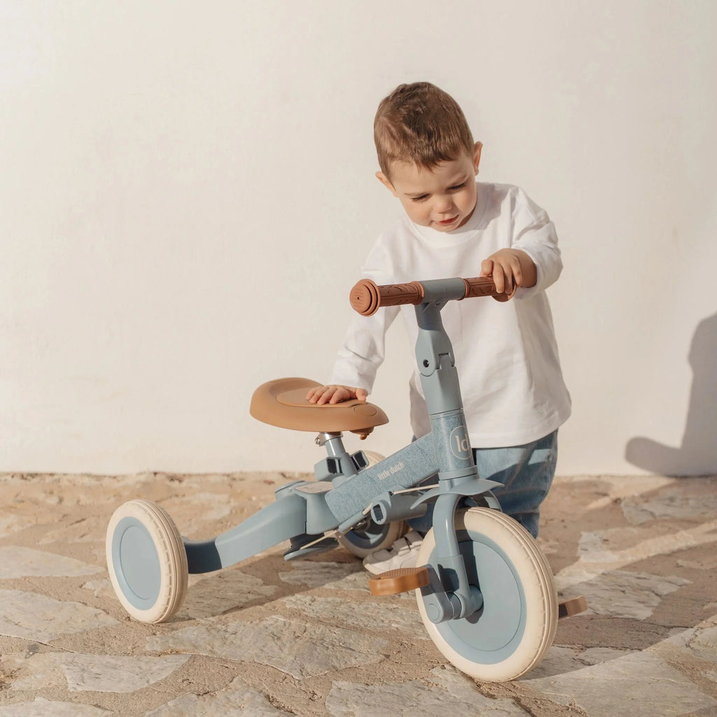 Little Dutch - Triciclo 4 in 1 color bianco sporco