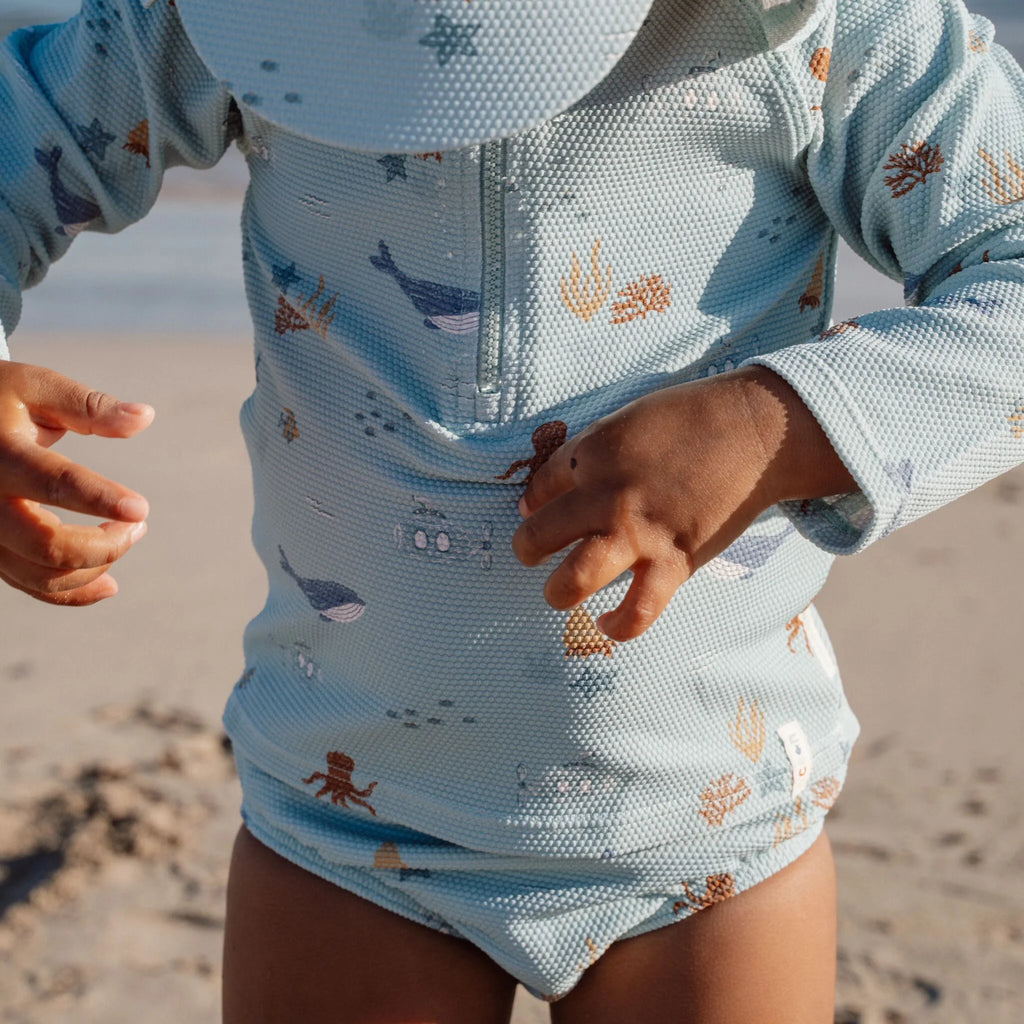 Little Dutch-Costume da bagno  Contenitivo- Verde - Ocean Splash