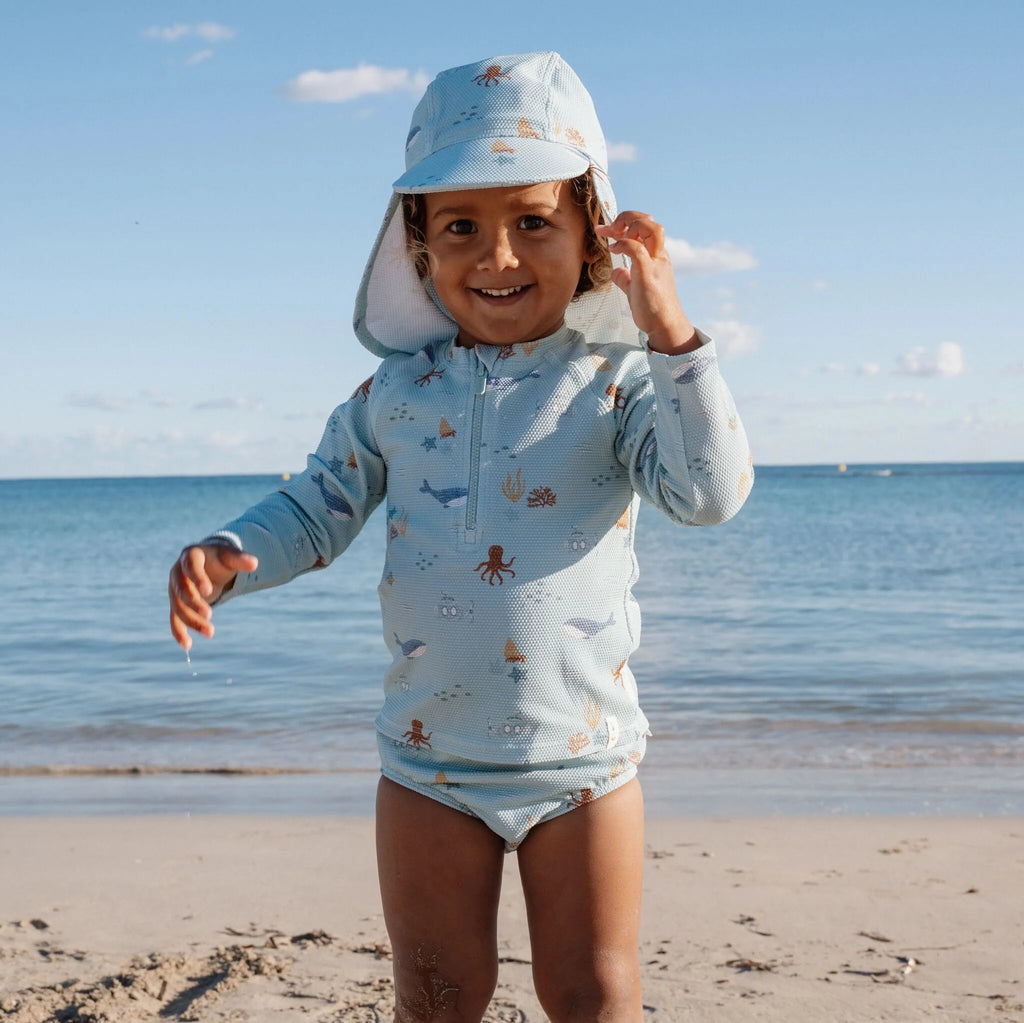 Little Dutch-Costume da bagno  Contenitivo- Verde - Ocean Splash