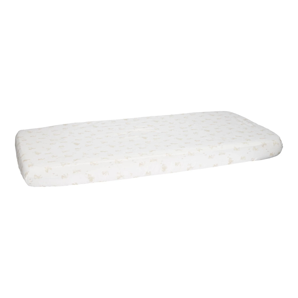 Little Dutch - Lenzuolo con angoli per culla – Bianco – Coniglietto