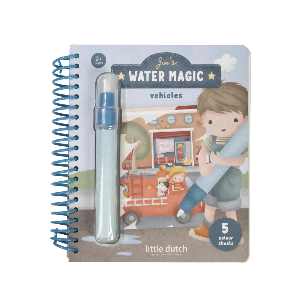Little Dutch - Libro Magico Ad Acqua-Jim -Veicoli