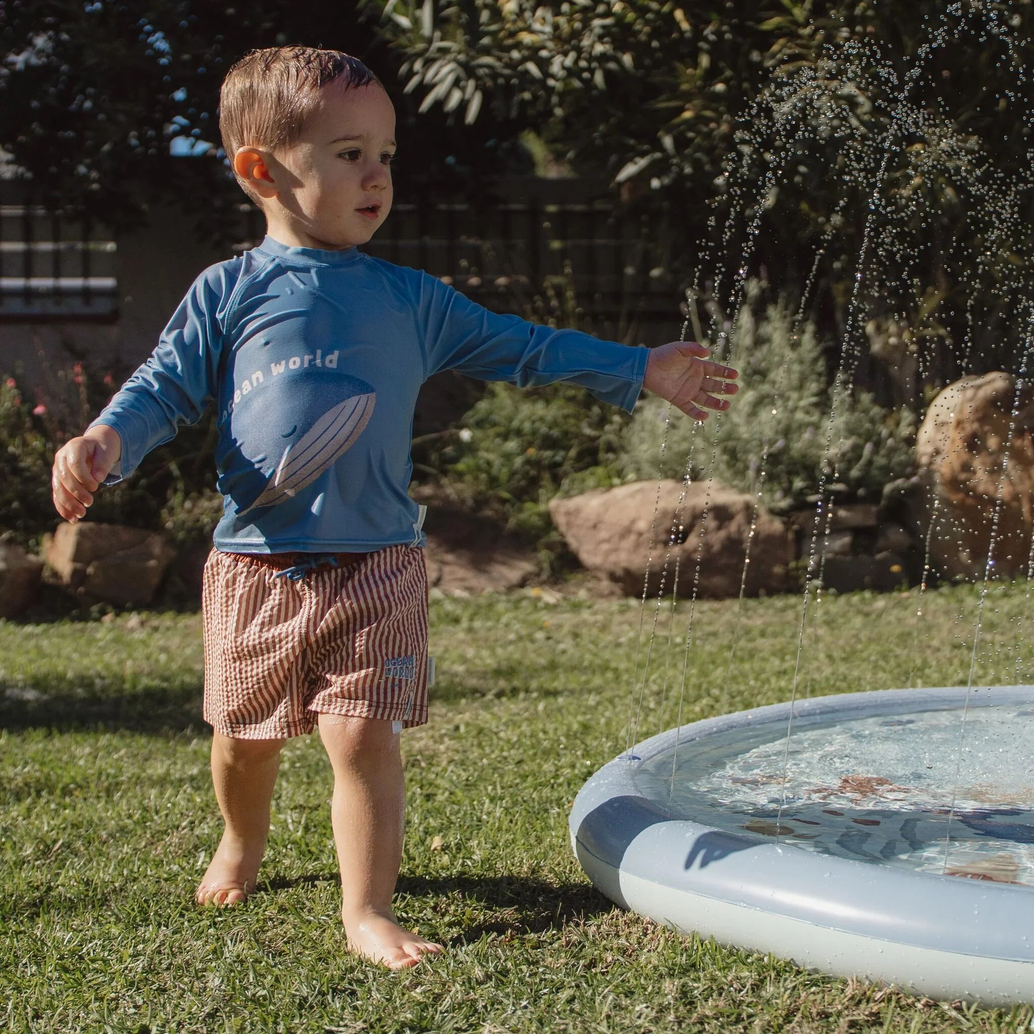 Little Dutch - Tappeto spruzza-acqua blu Ocean World
