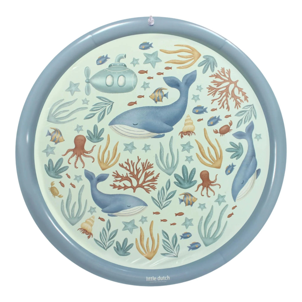 Little Dutch - Tappeto spruzza-acqua blu Ocean World