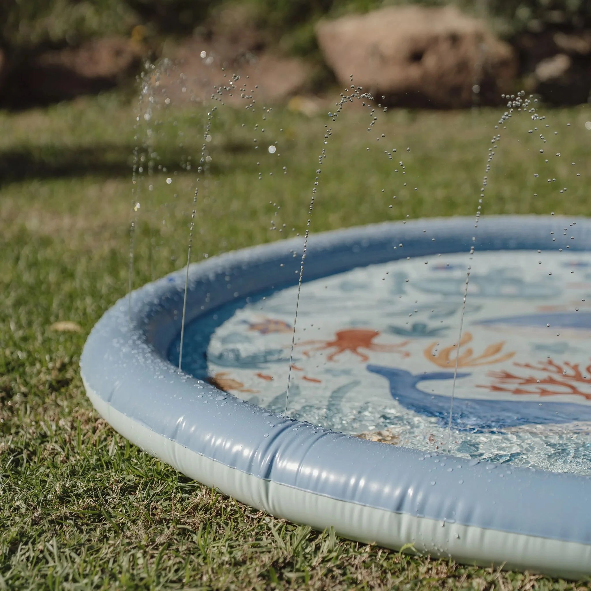 Little Dutch - Tappeto spruzza-acqua blu Ocean World