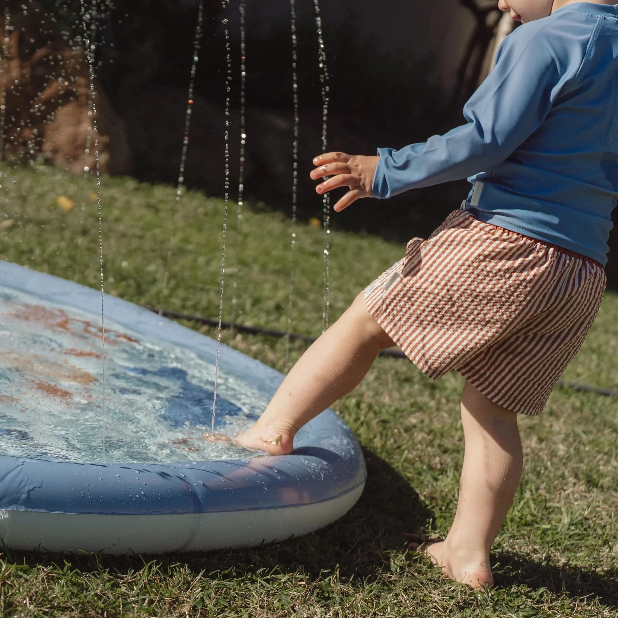 Little Dutch - Tappeto spruzza-acqua blu Ocean World