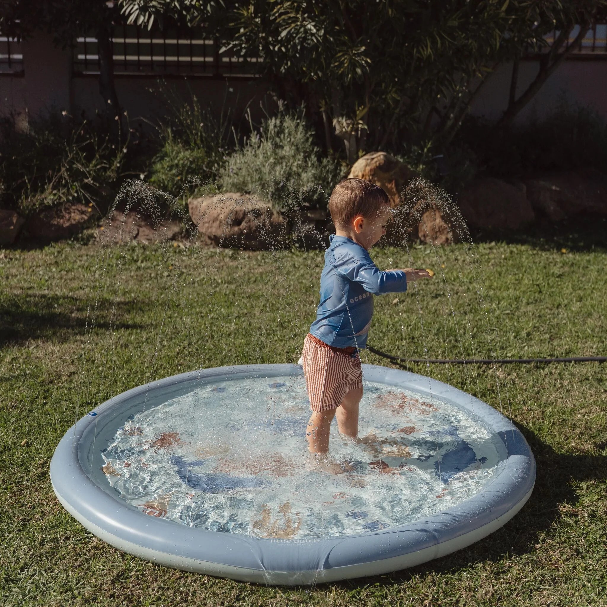 Little Dutch - Tappeto spruzza-acqua blu Ocean World