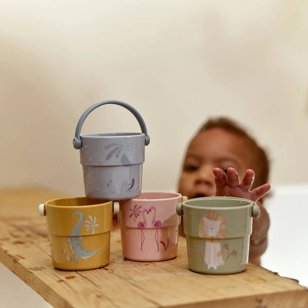 Little Dutch -Bicchieri da bagno Safari Frieds