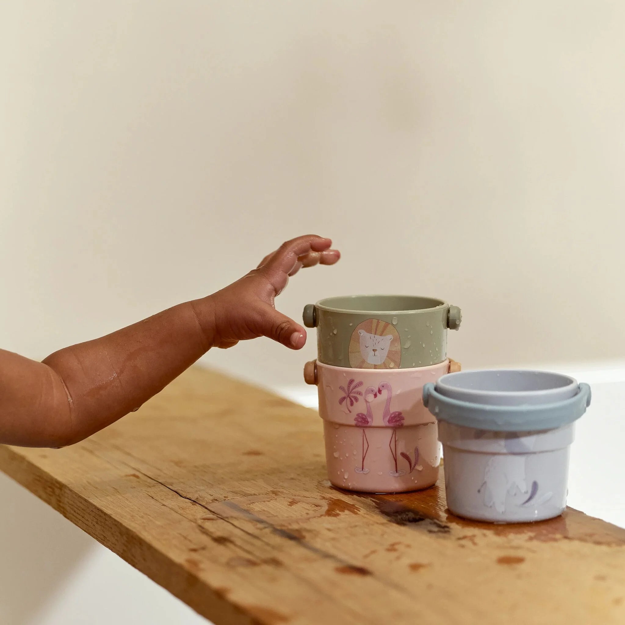 Little Dutch -Bicchieri da bagno Safari Frieds