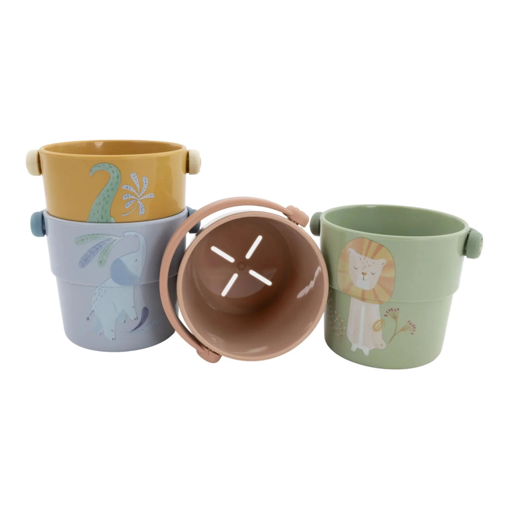 Little Dutch -Bicchieri da bagno Safari Frieds