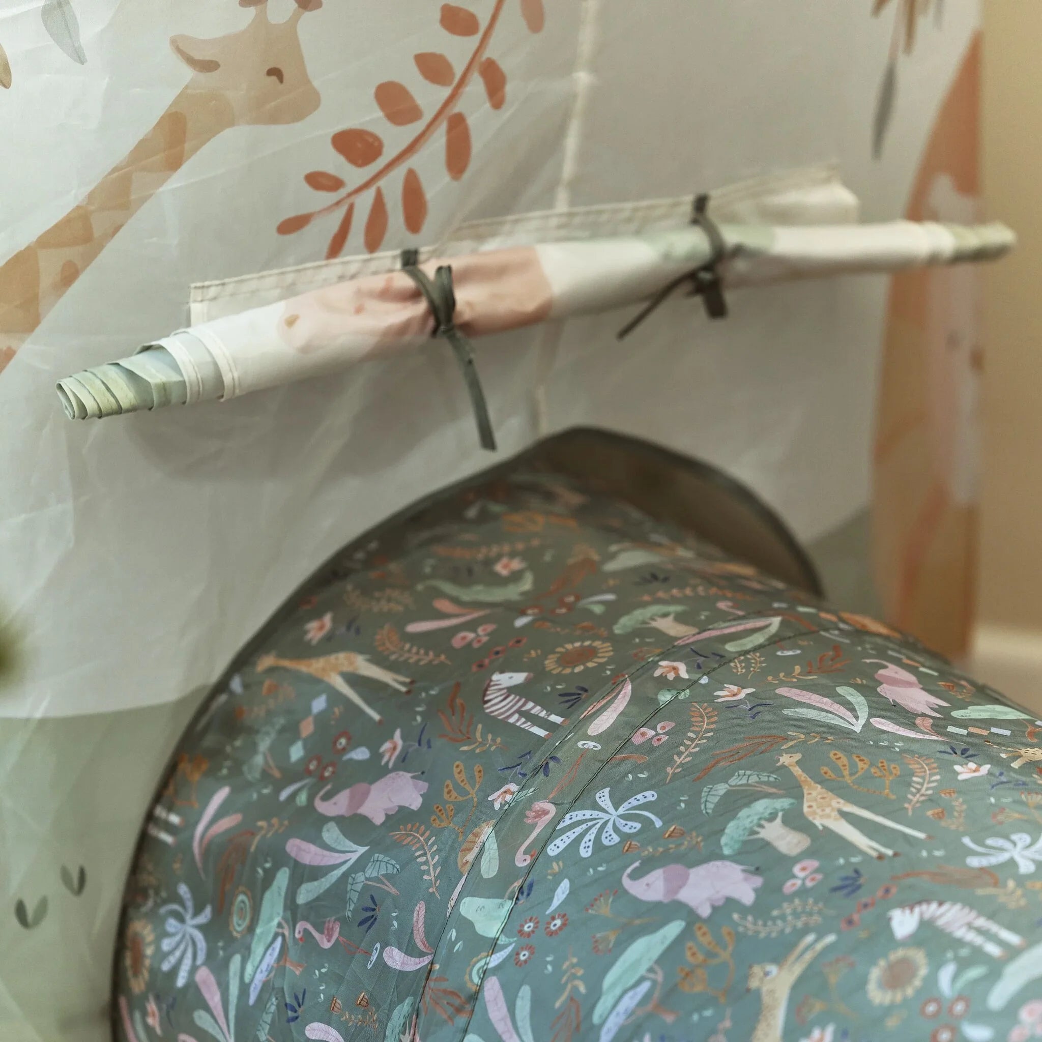 Little Dutch - Tenda Da Gioco Con Tunnel-Safari Friends