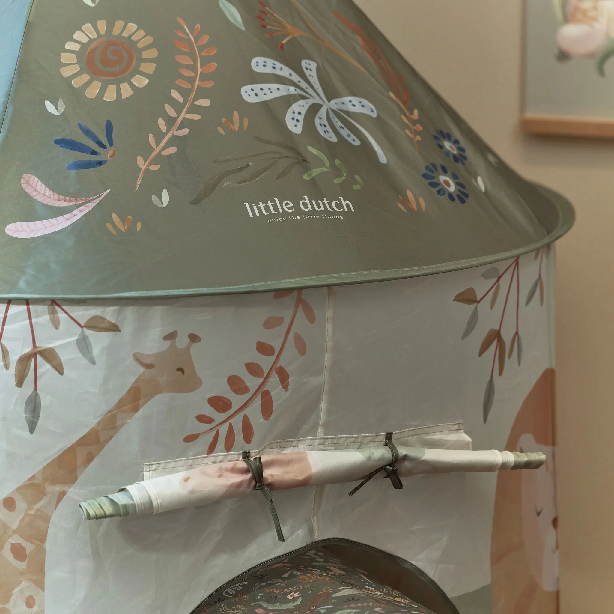 Little Dutch - Tenda Da Gioco Con Tunnel-Safari Friends