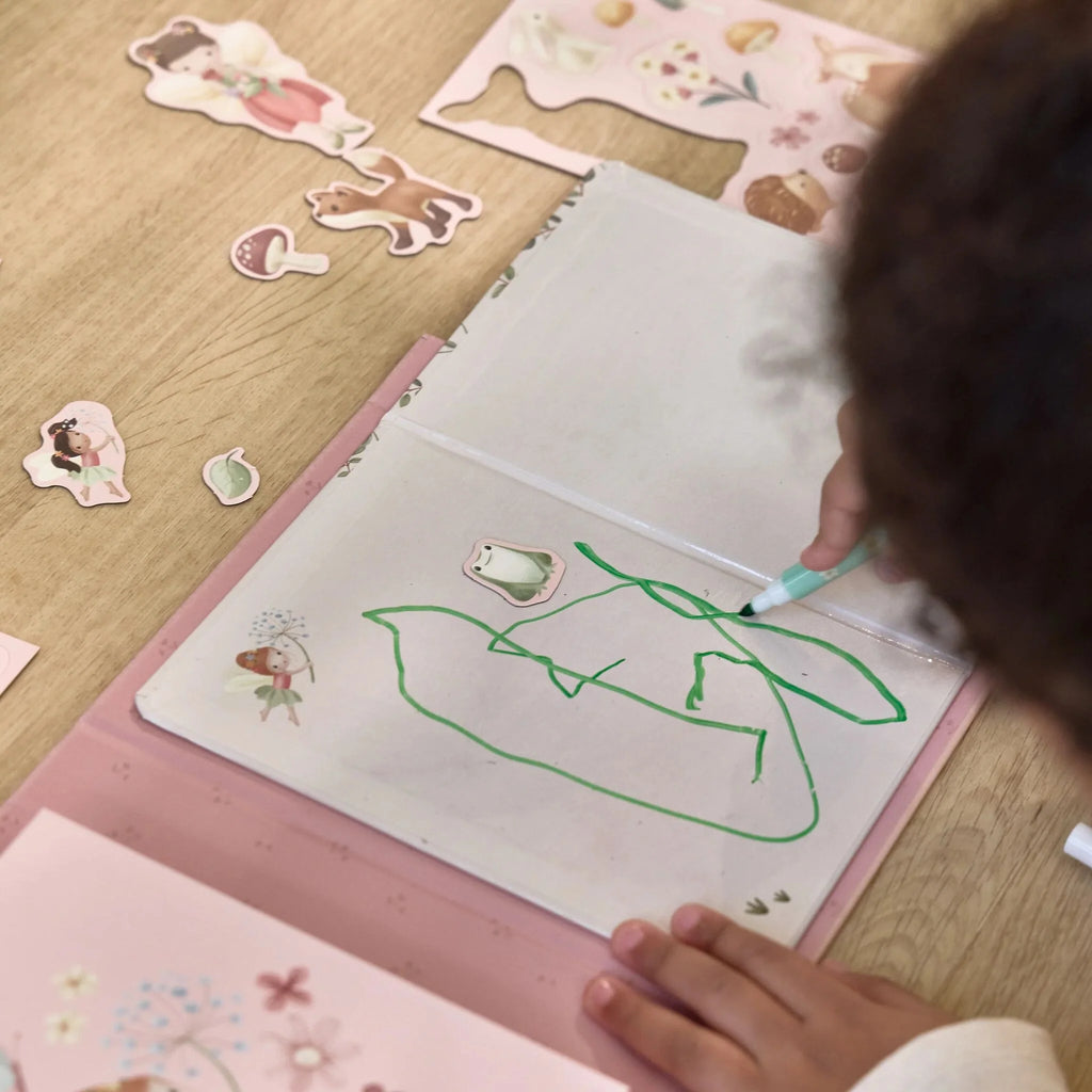 Little Dutch-Libro Magnetico Rosa