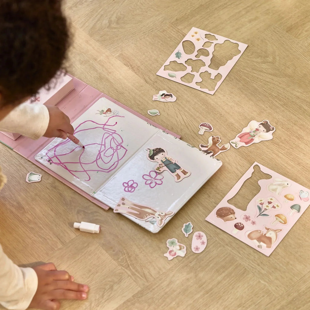 Little Dutch-Libro Magnetico Rosa