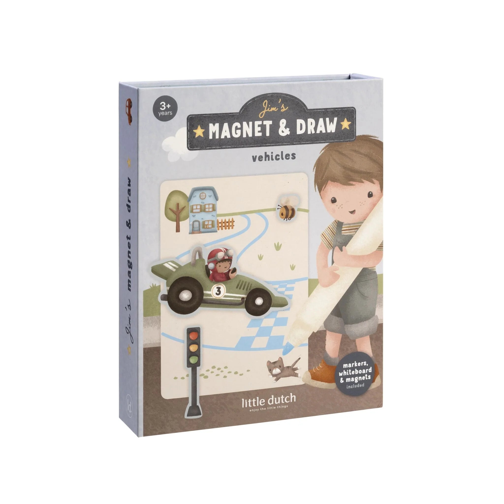 Little Dutch-Libro Magnetico Veicoli