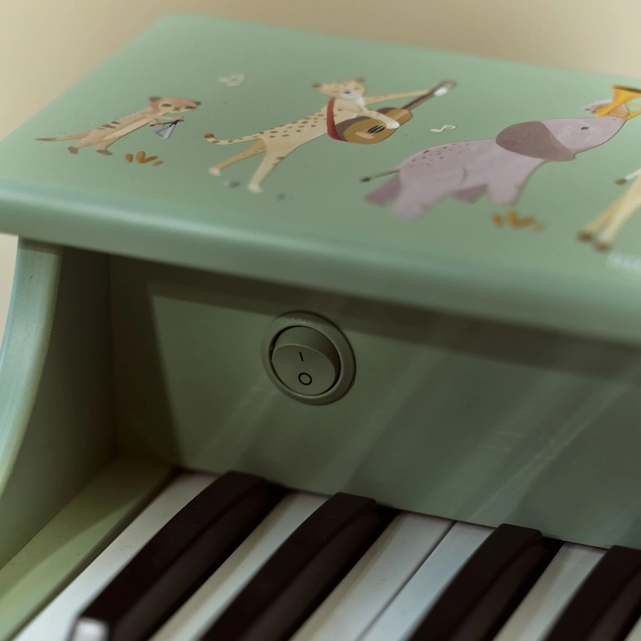 Little Dutch- Pianoforte in legno - Verde - Safari Friends