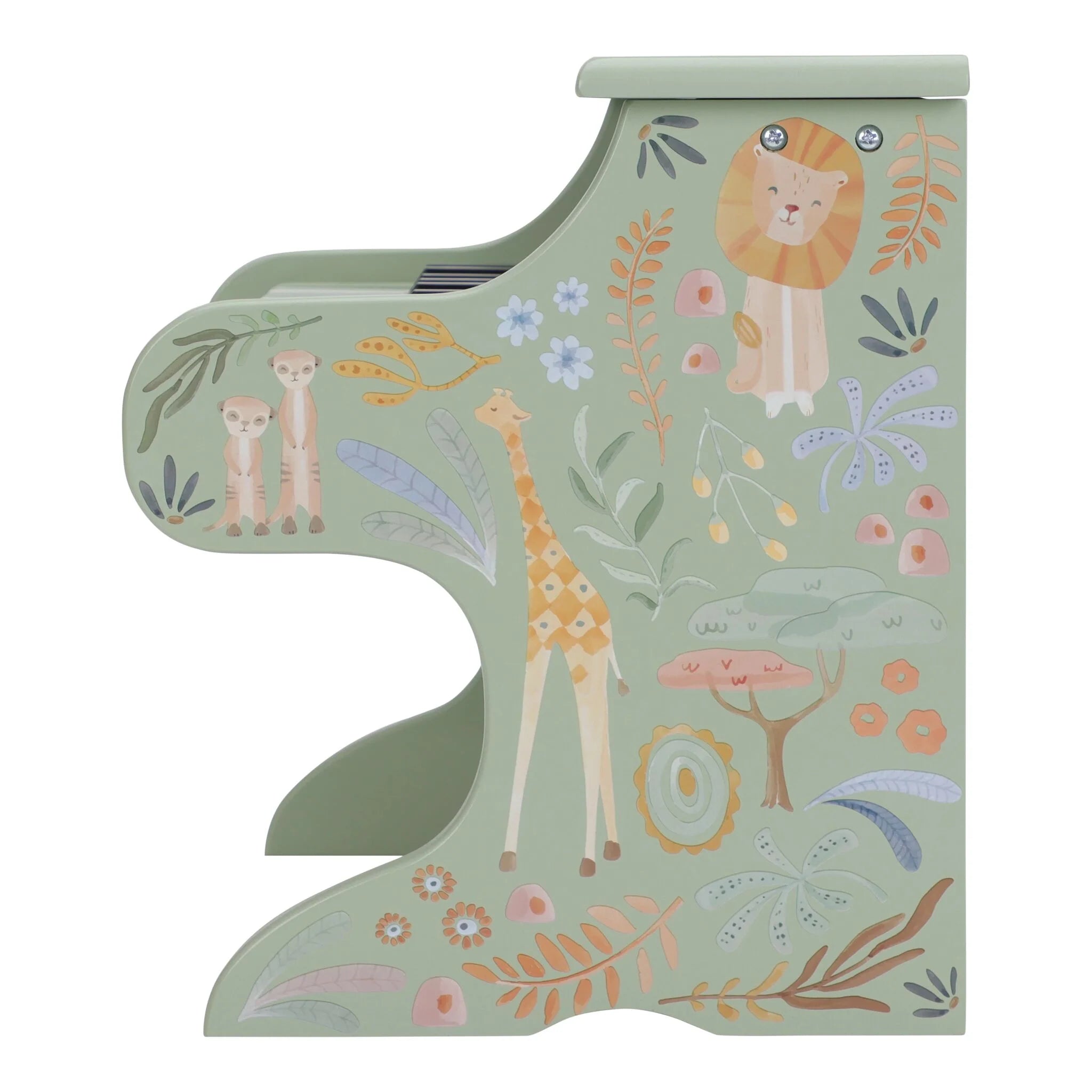 Little Dutch- Pianoforte in legno - Verde - Safari Friends
