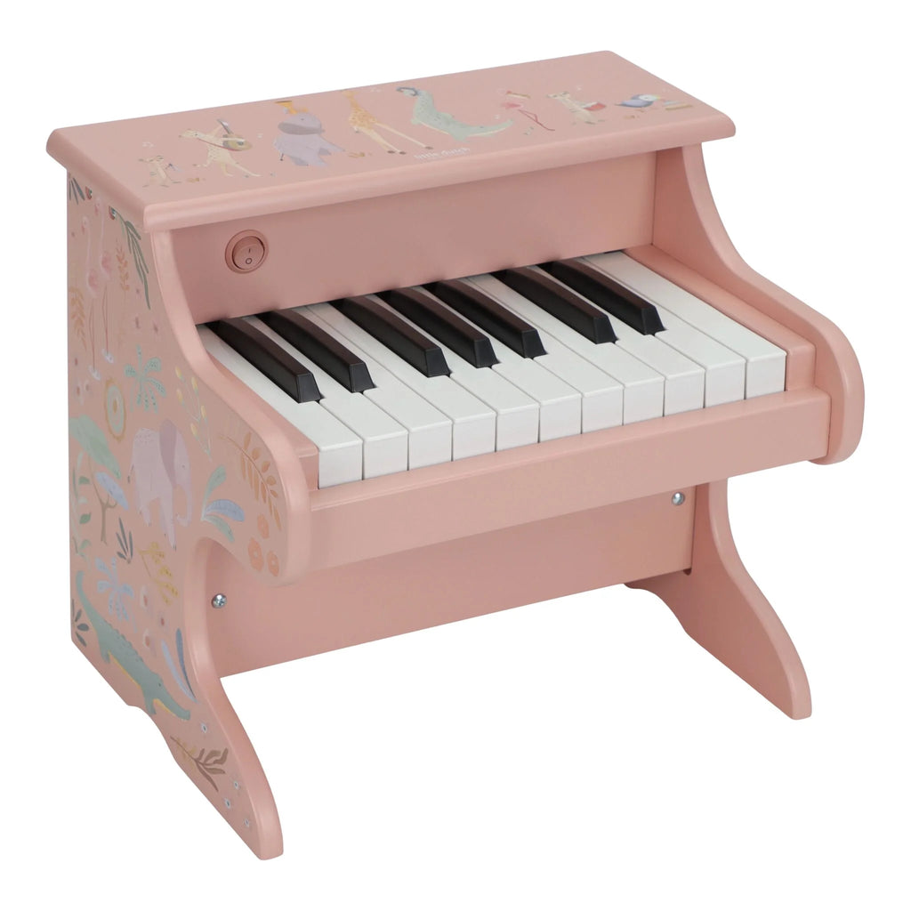 Little Dutch- Pianoforte in legno - Verde - Safari Friends