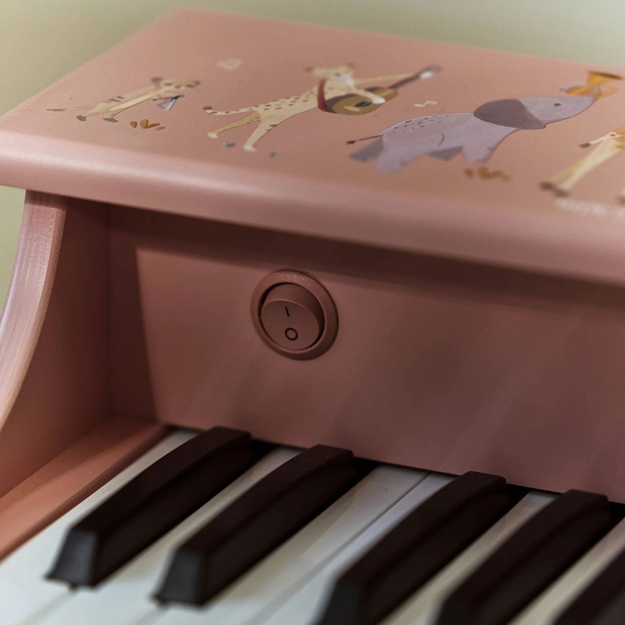 Little Dutch- Pianoforte in legno - Verde - Safari Friends