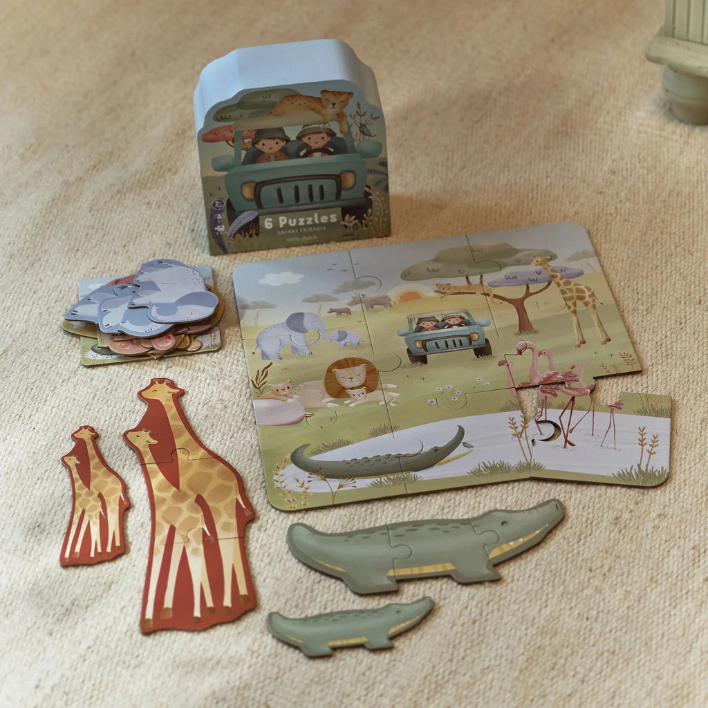 Little Dutch - Puzzle  6 In ! Savana Friends