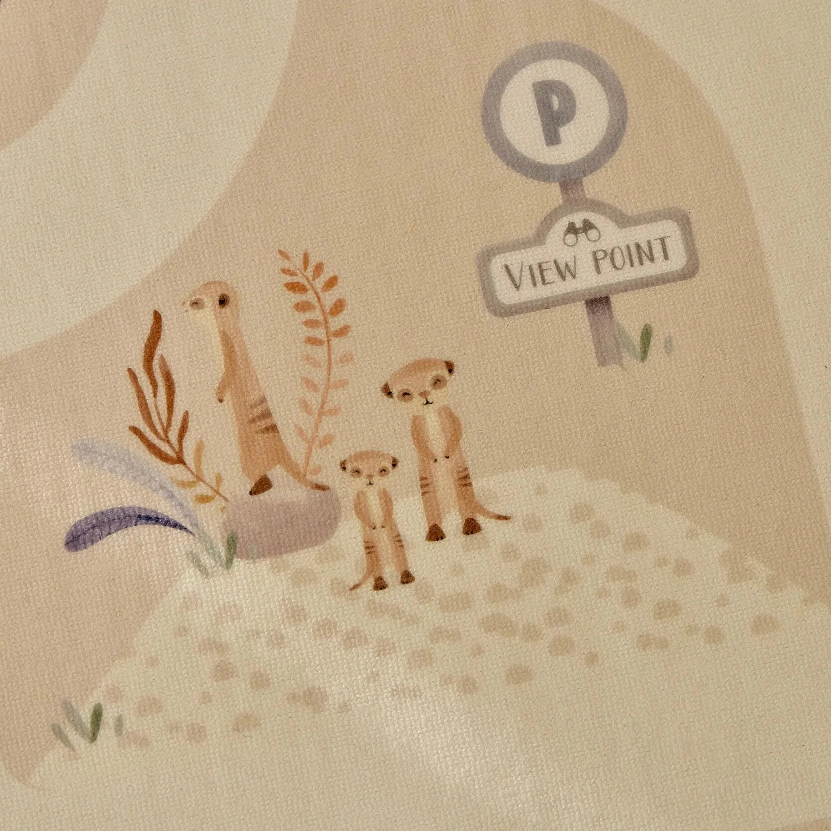 Little Dutch -Tappetino da gioco per auto Safari - Beige
