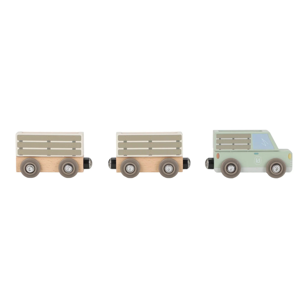 Little Dutch - Set trenino In Legno Savana Friends