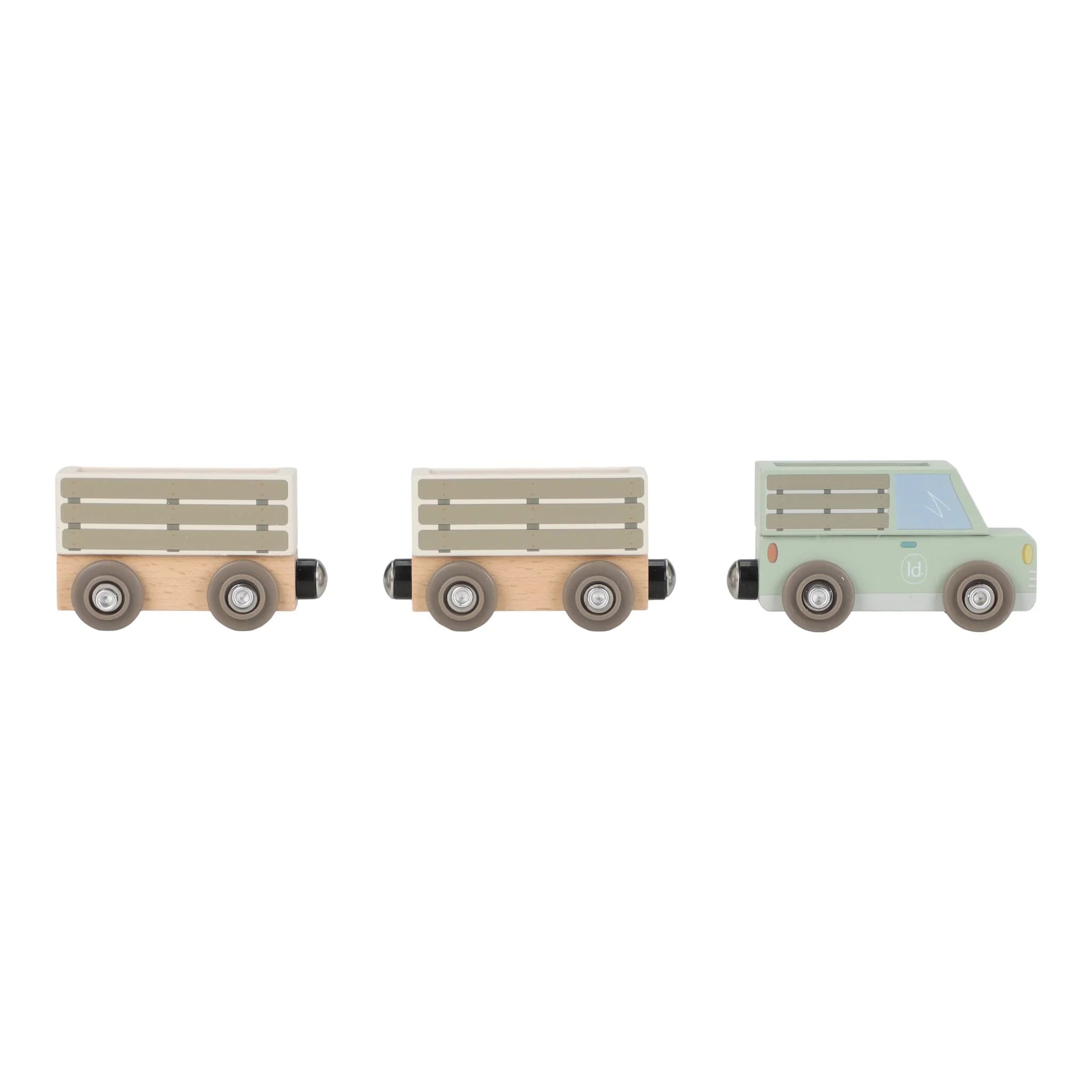 Little Dutch - Set trenino In Legno Savana Friends