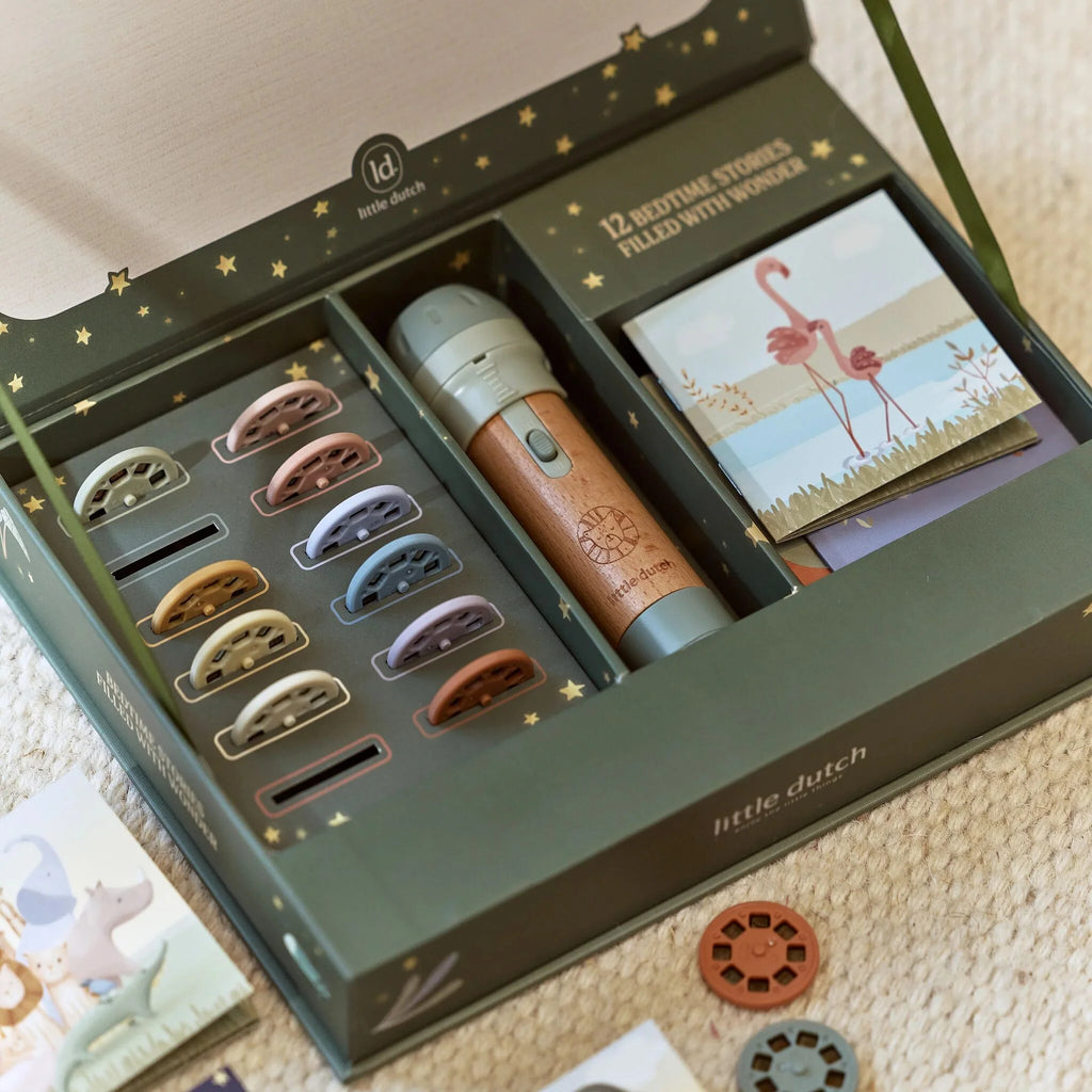Little Dutch - Kit Torcia Proiettastorie Verde Savana Friends